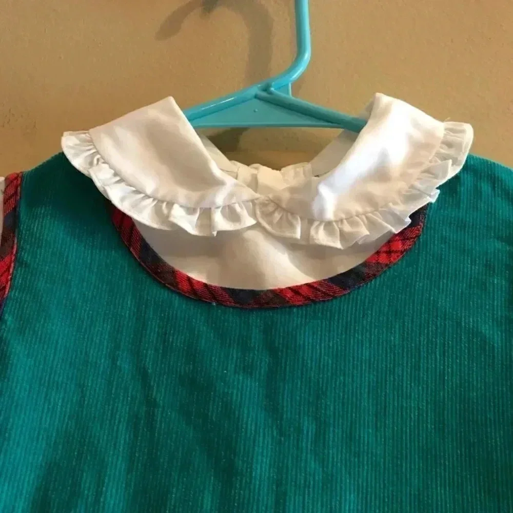 Toddler Dress and Shirt Cherries Corduroy Ruffles